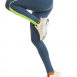 Grey and fluro ankle length leggings