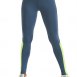 Blue and fluro ankle length leggings