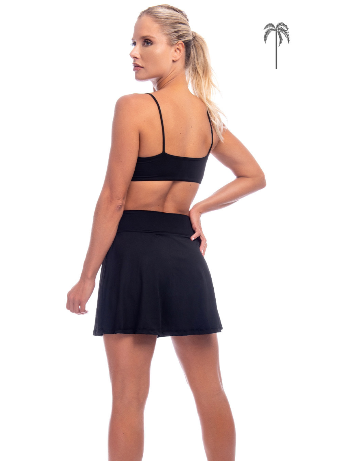 7 Classic black skort