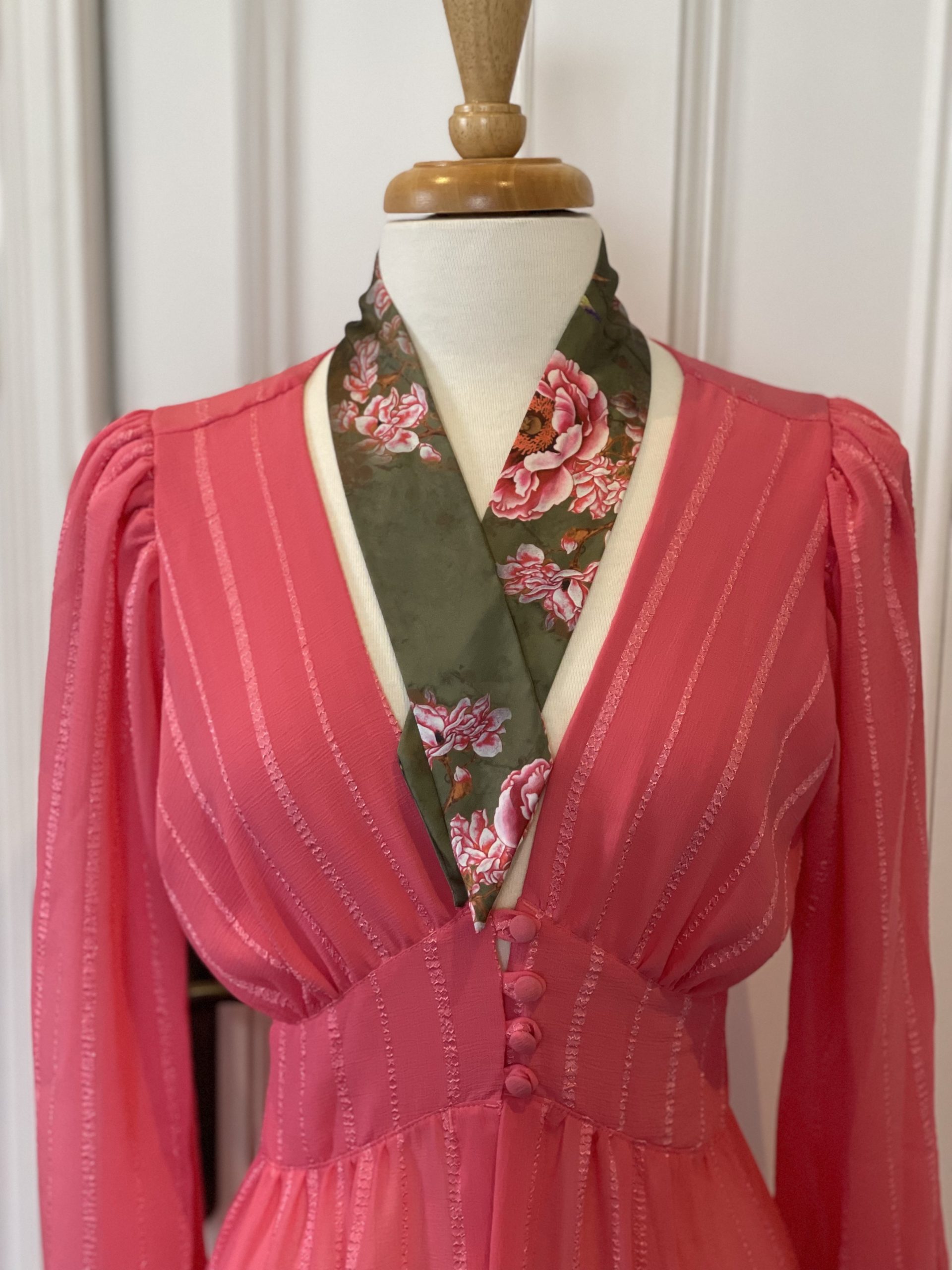 IMG_8165 Powered with Pink silk scarf by Johanna-May