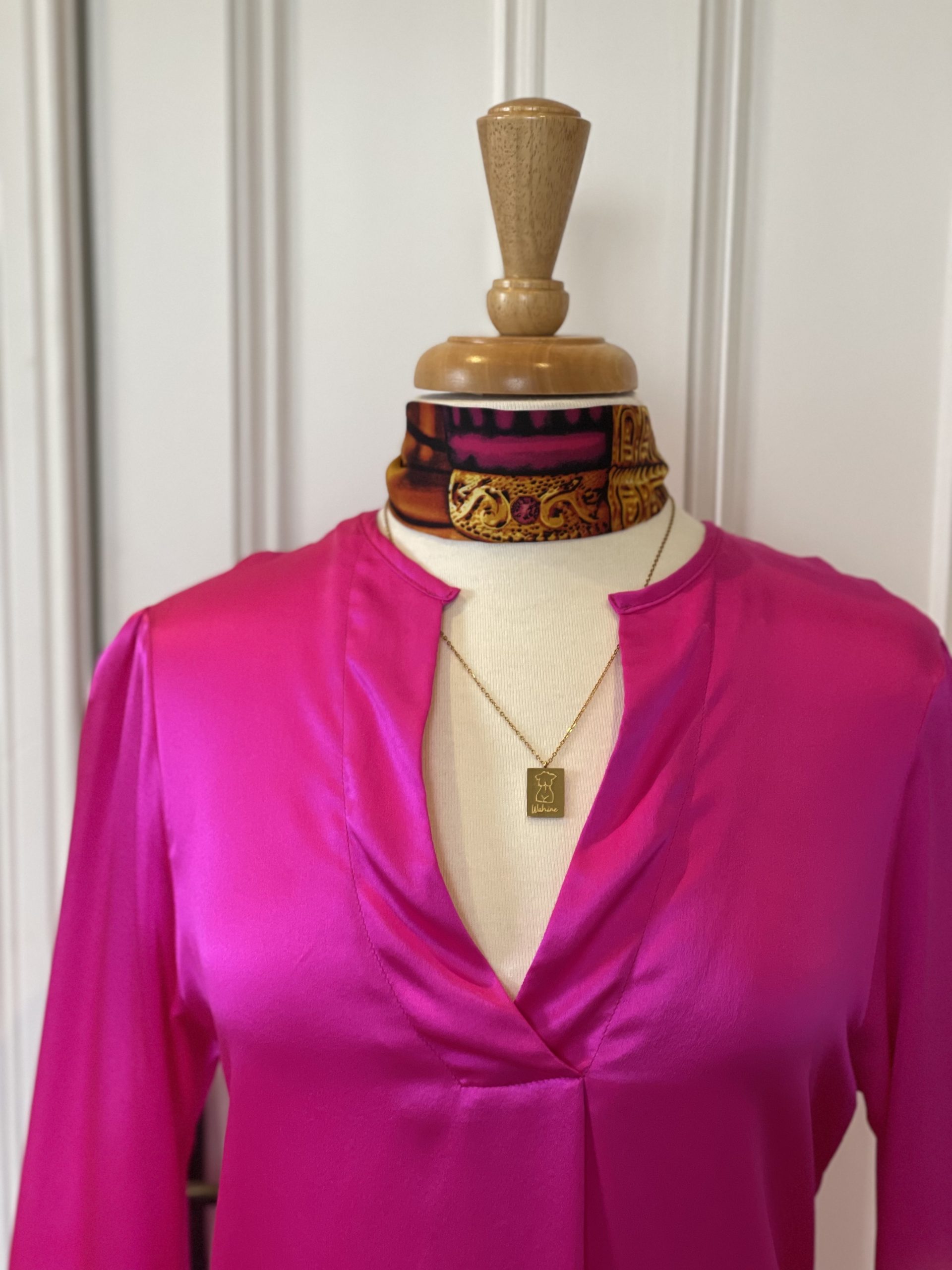 Golden Lights silk scarf by Johanna-May