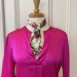 Purple Pansy silk scarf by Johanna-May