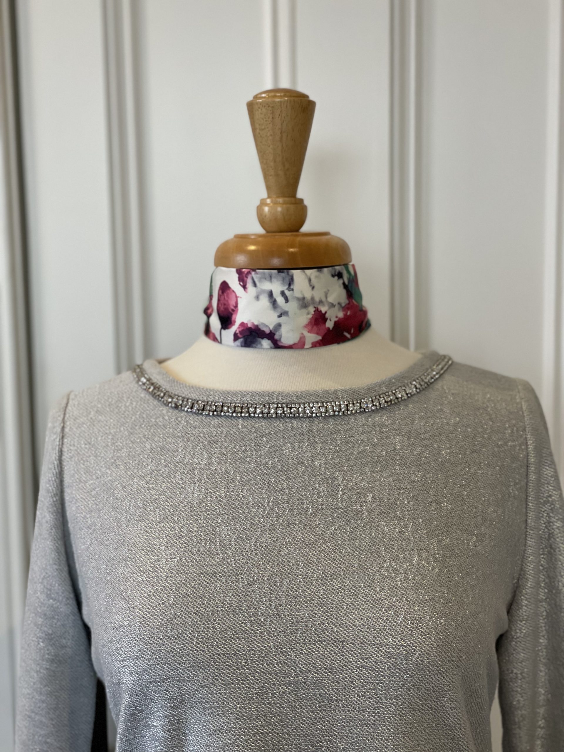 Purple Pansy silk scarf by Johanna-May