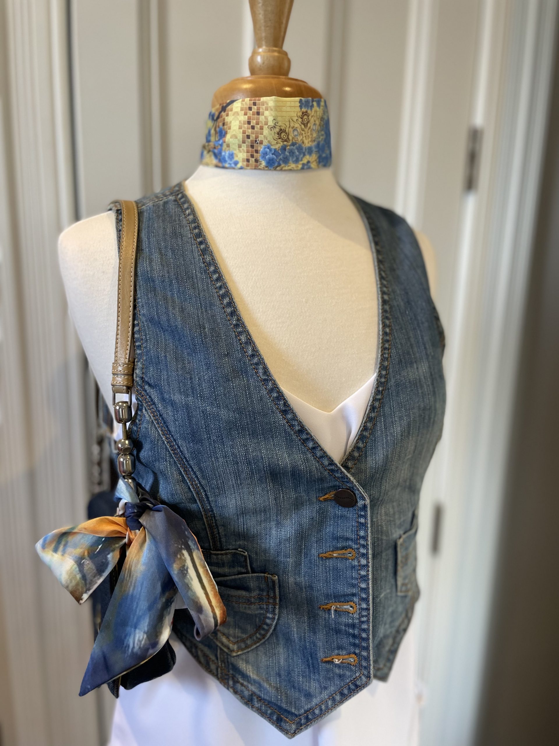 Splurging Torrents silk scarf by Johanna-May