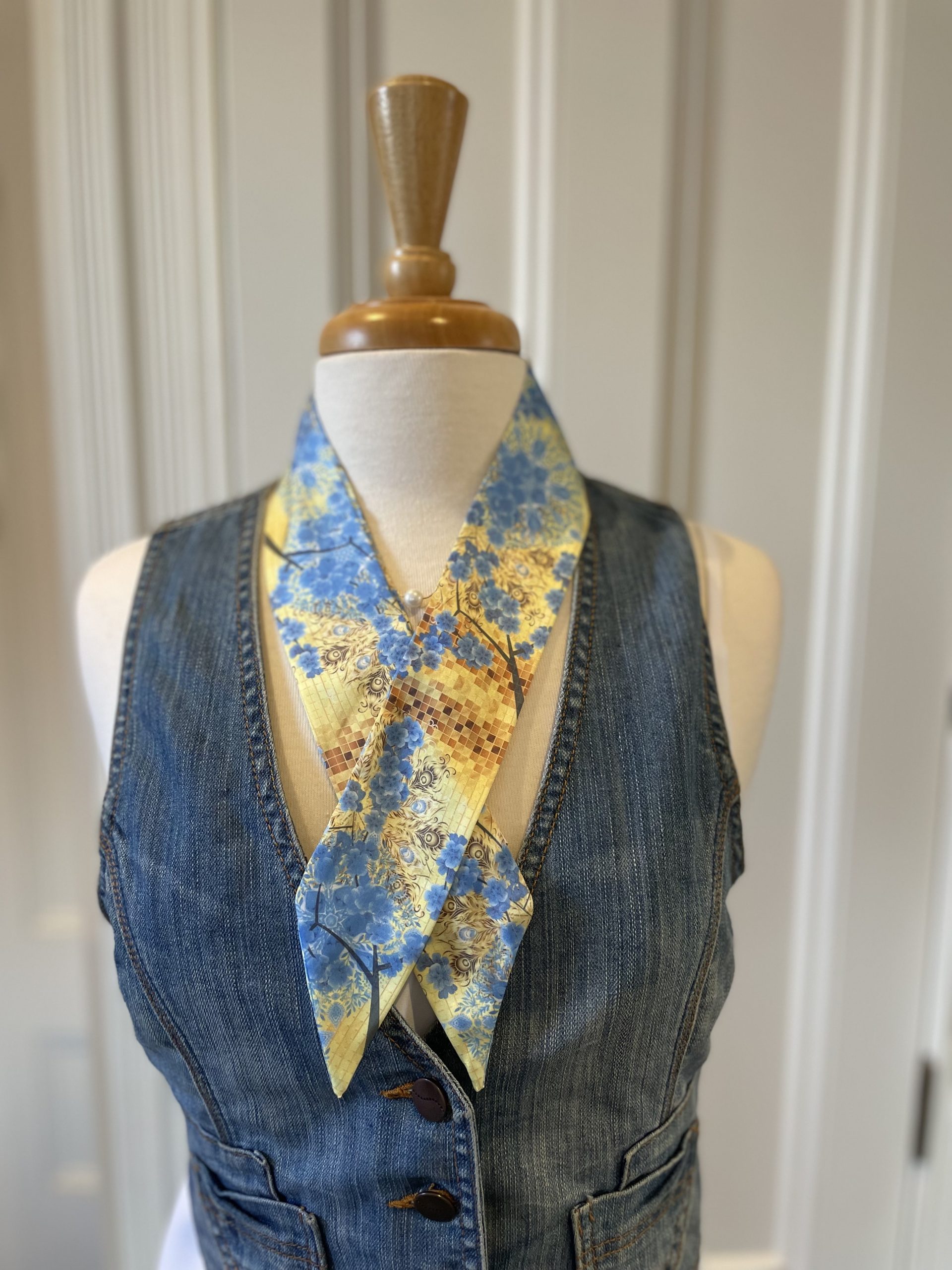 Baby Blue silk scarf by Johanna-May