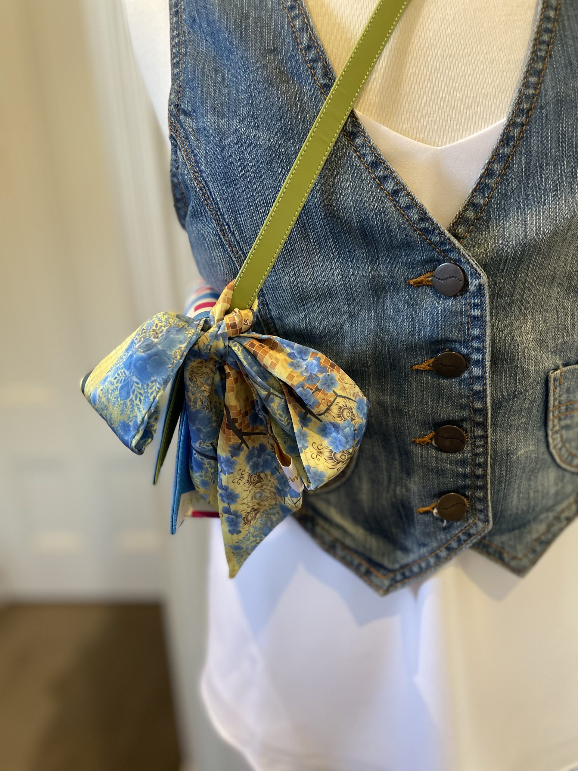 Baby Blue silk scarf by Johanna-May