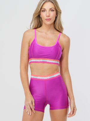 Fuchsia crop top